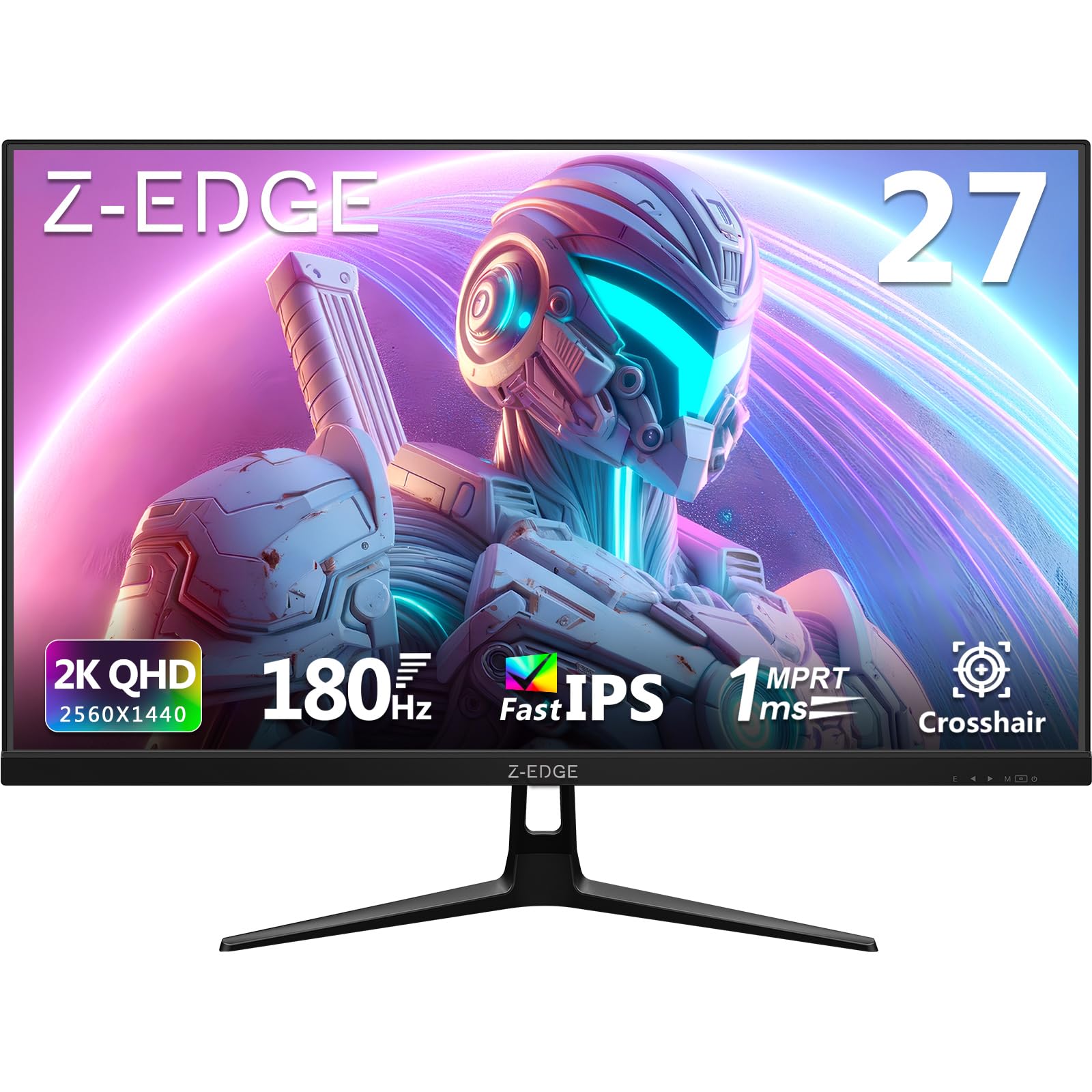Z-Edge Monitor Gaming 27" QHD 2K Fast IPS, Nero