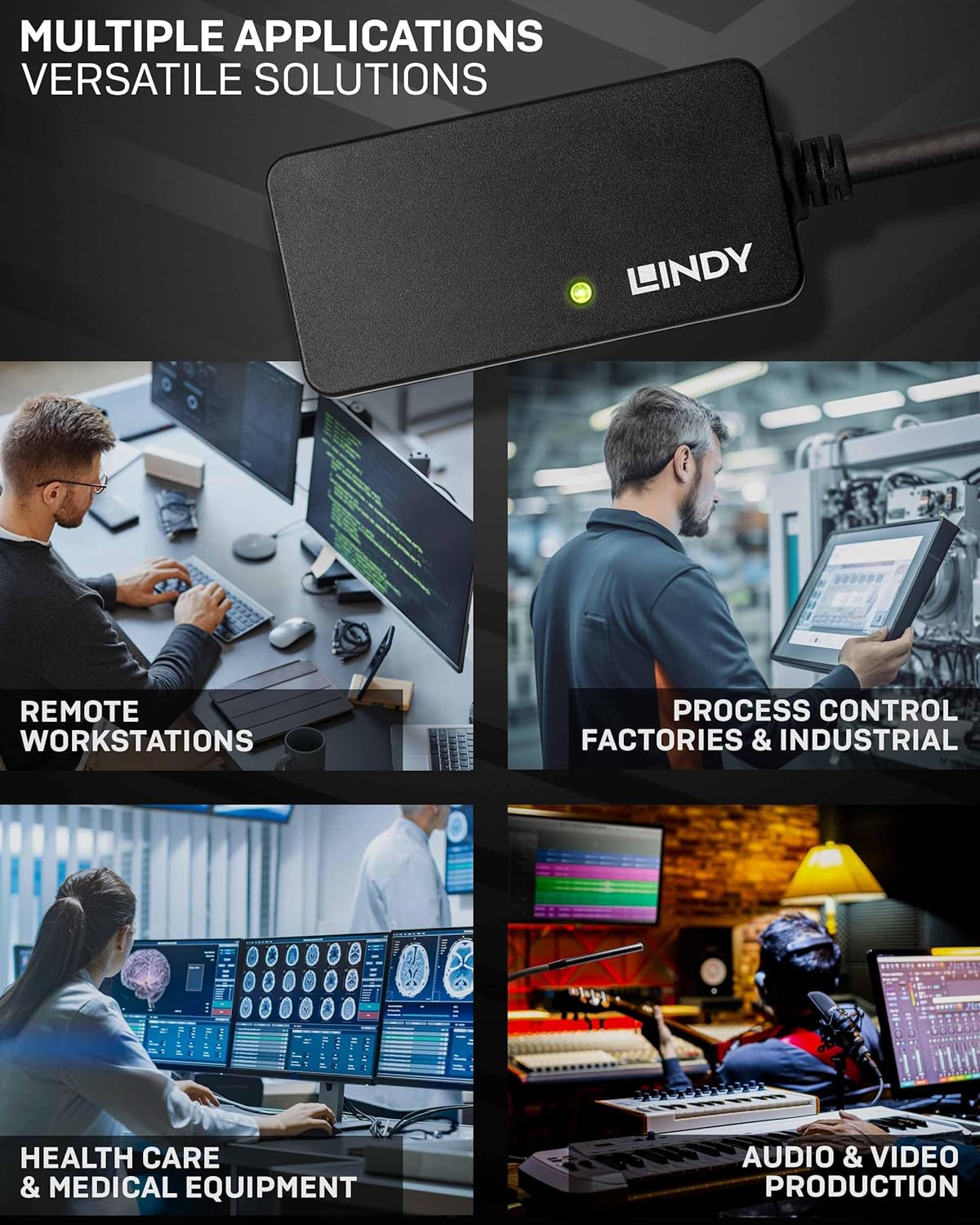 Lindy Cable EXTENSIOR Activo PRO USB 3.0, con HUB - immagine 3