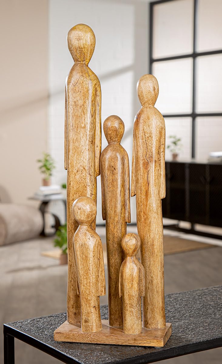 Casablanca We Are Family - Scultura in Legno di Mango