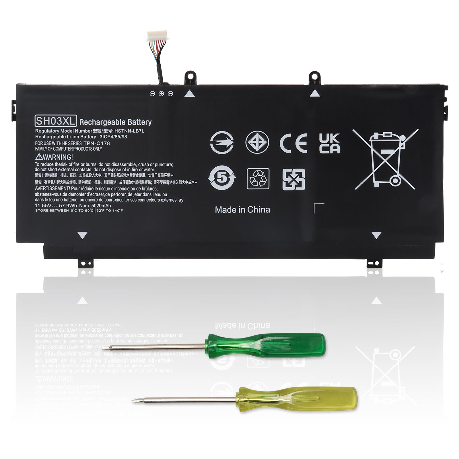 SH03XL CN03XL Batteria 57.9Wh per HP Spectre X360 13-AC0XX
