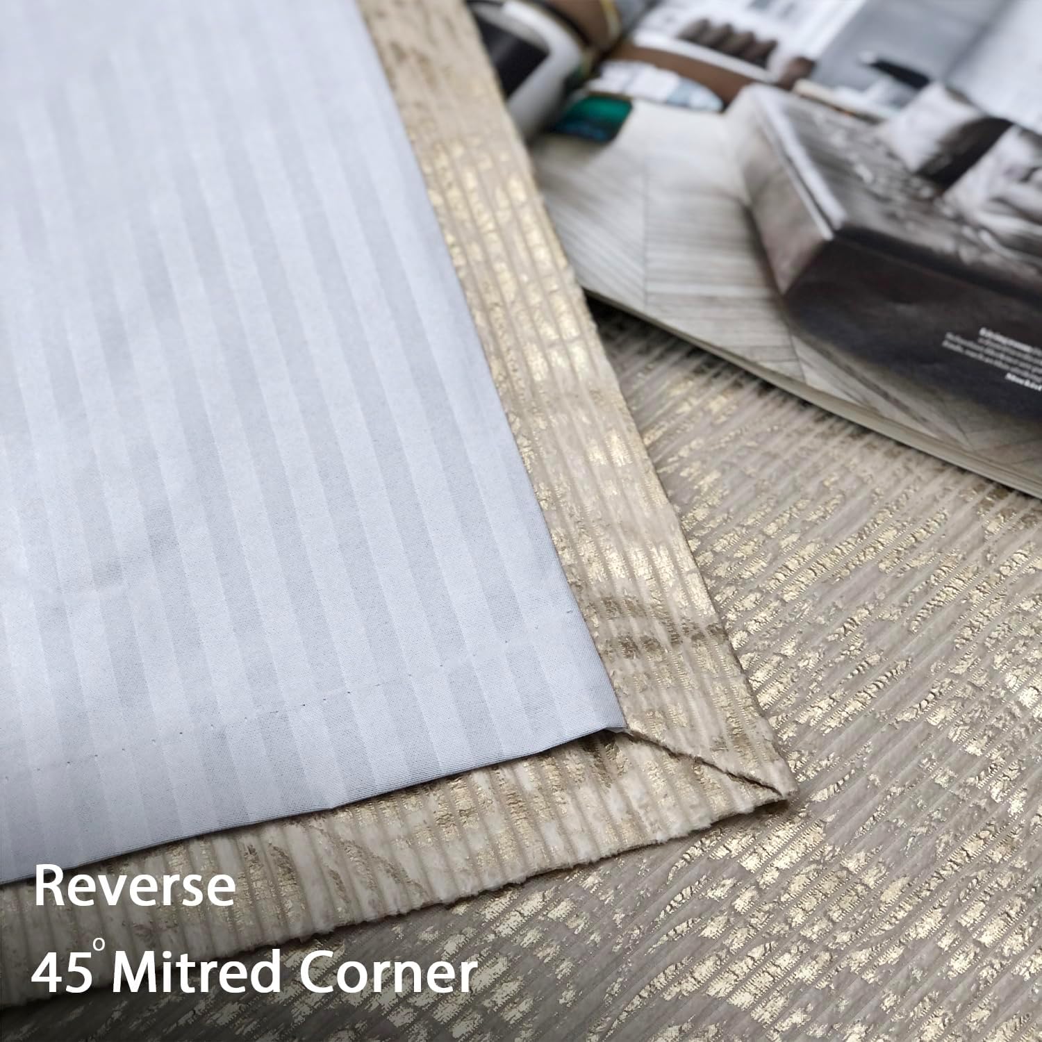 Always4u Tende Oscuranti in Velluto Dorato con Occhielli (2 pz) - immagine 7