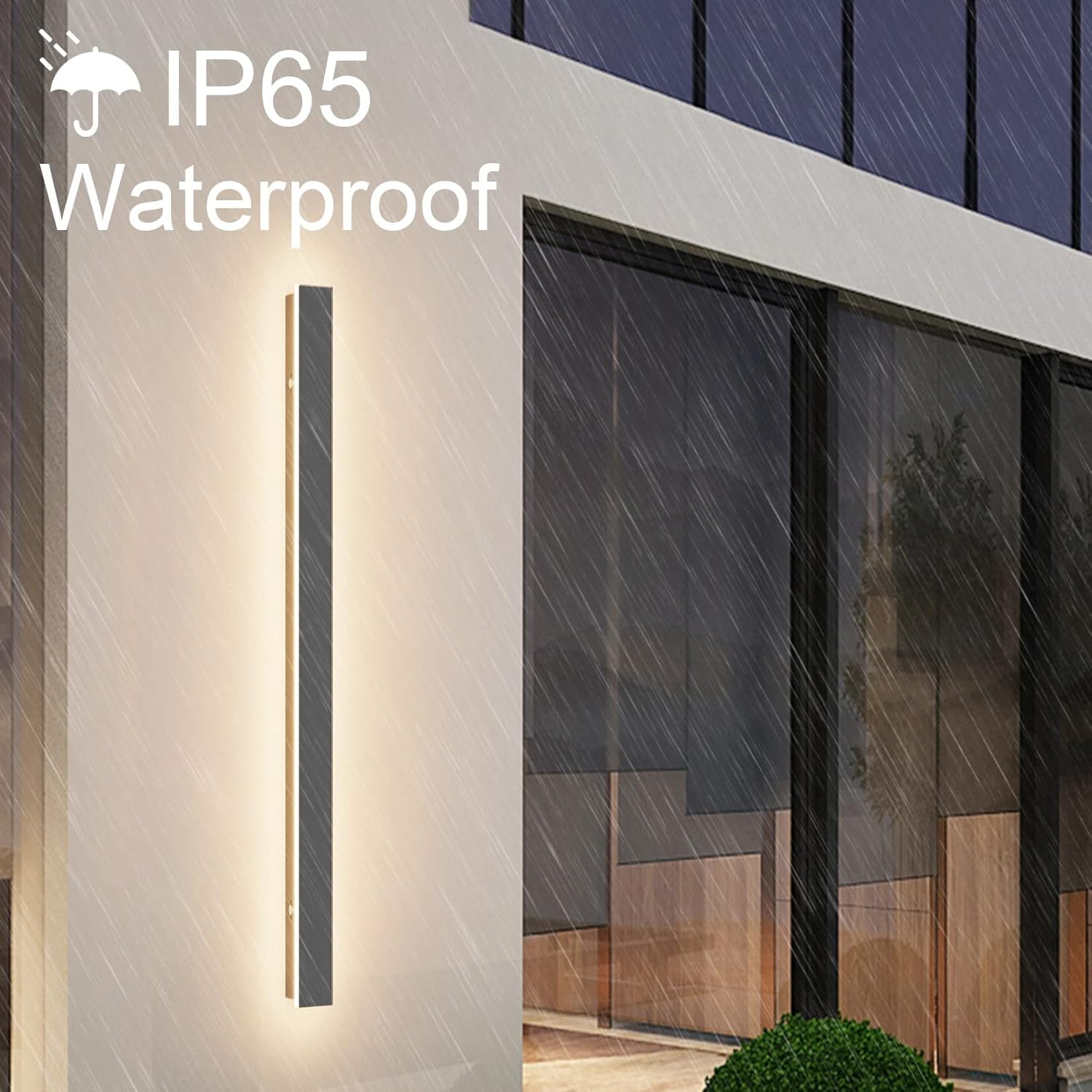 K-bright Lampada da Parete LED 30W 100cm, Grigio Scuro - immagine 2