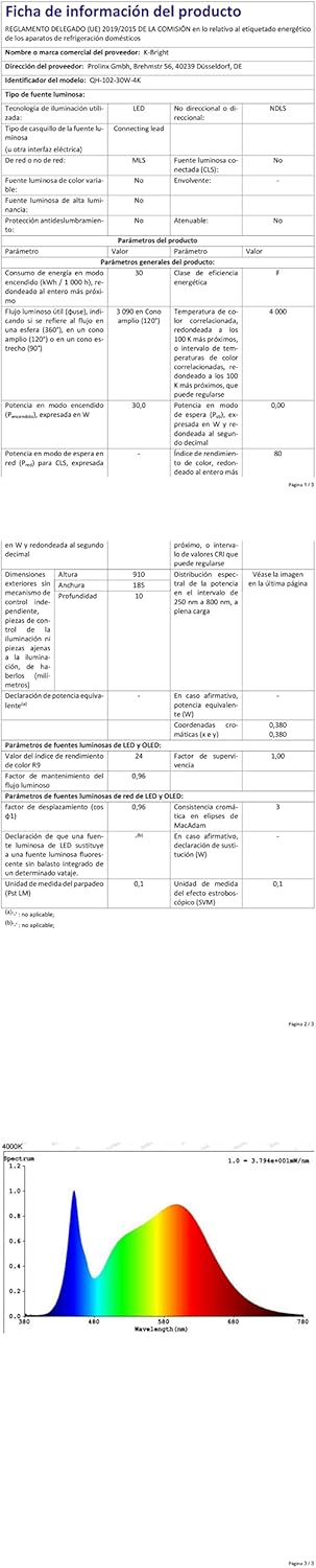 K-bright Lampada da Parete LED 30W 100cm, Grigio Scuro - immagine 9