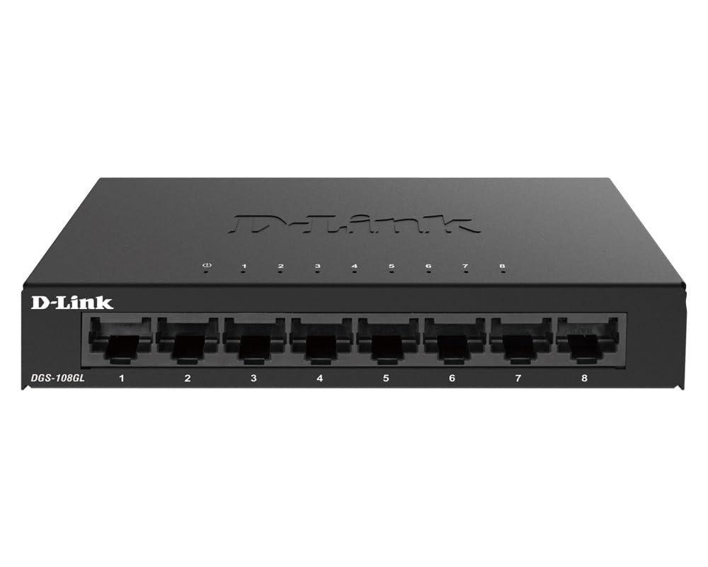 D-link DGS-108GL Switch Unmanaged Gigabit 8 Porte