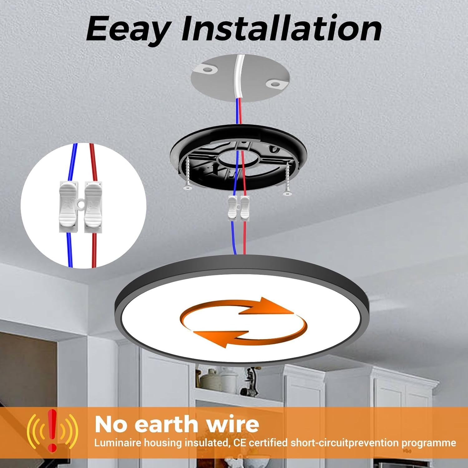 Slochi Plafoniera LED Soffitto IP44 Impermeabile (2 Pezzi) - immagine 6