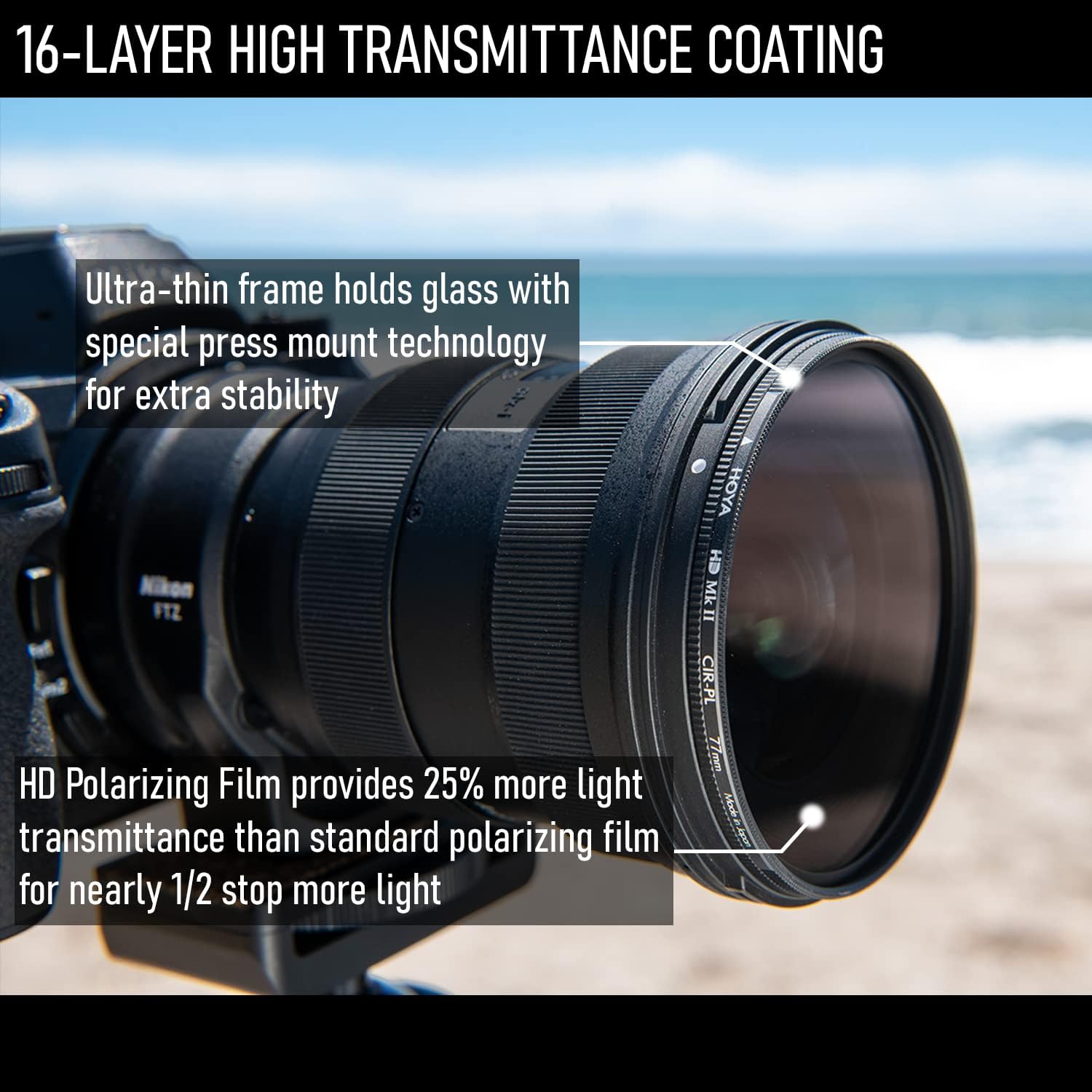 HOYA Circular Polarizing filter HD MkII ø49 mm - immagine 4