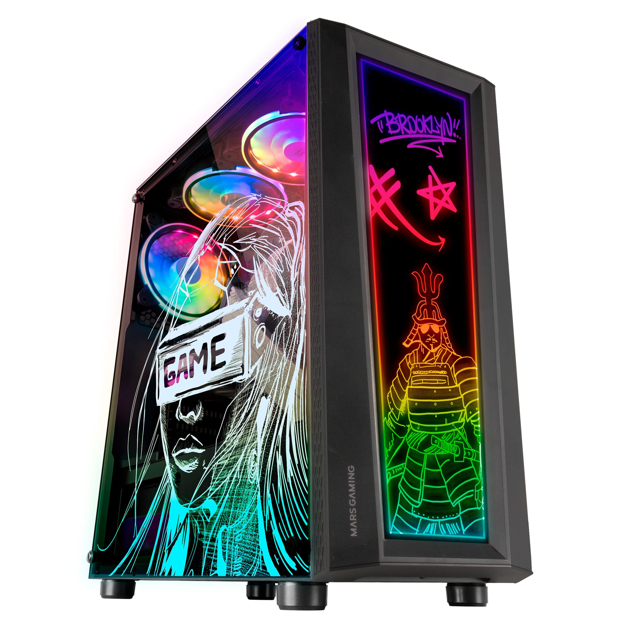 Mars Gaming MC-ART Nero - Case PC Gaming ATX