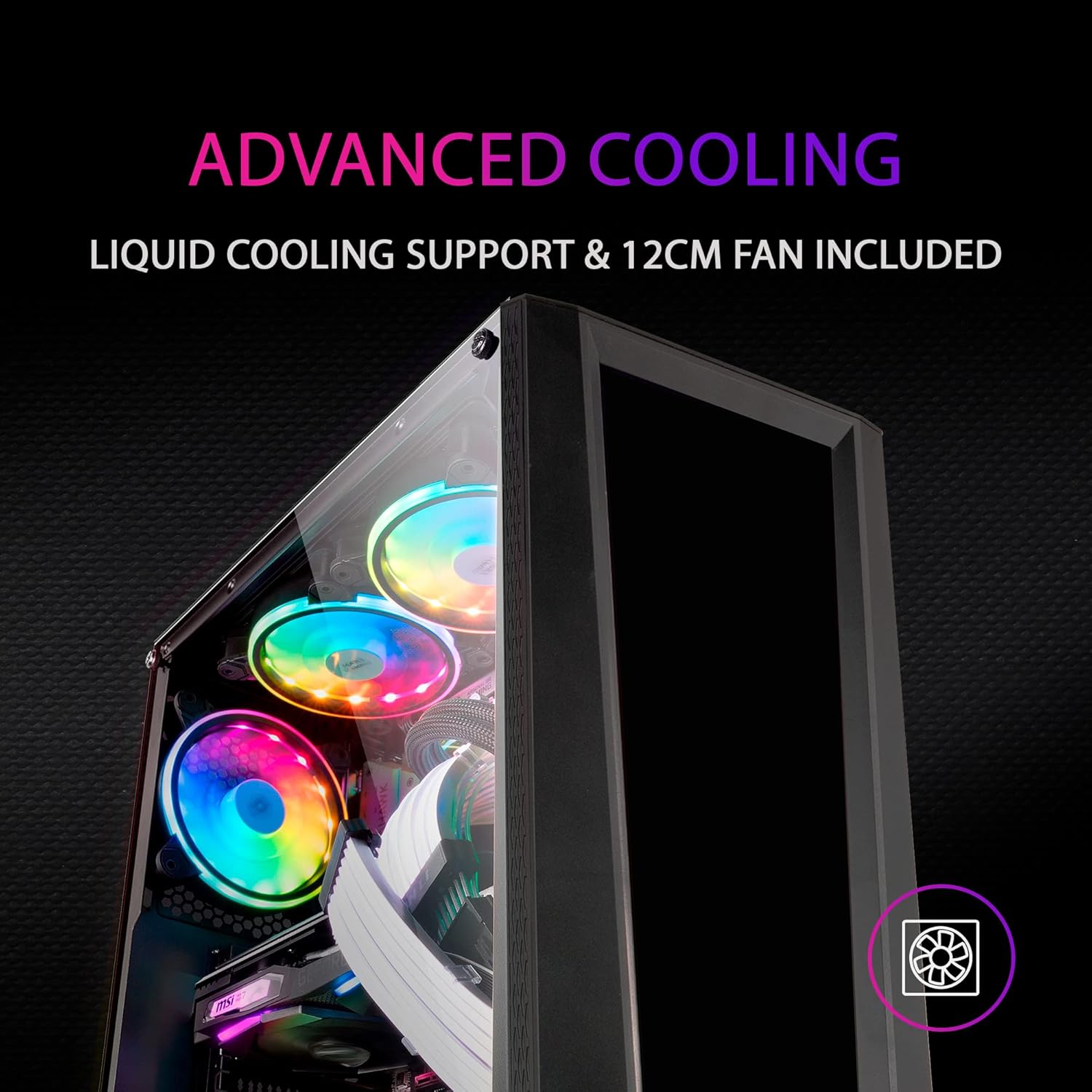 Mars Gaming MC-ART Nero - Case PC Gaming ATX - immagine 5