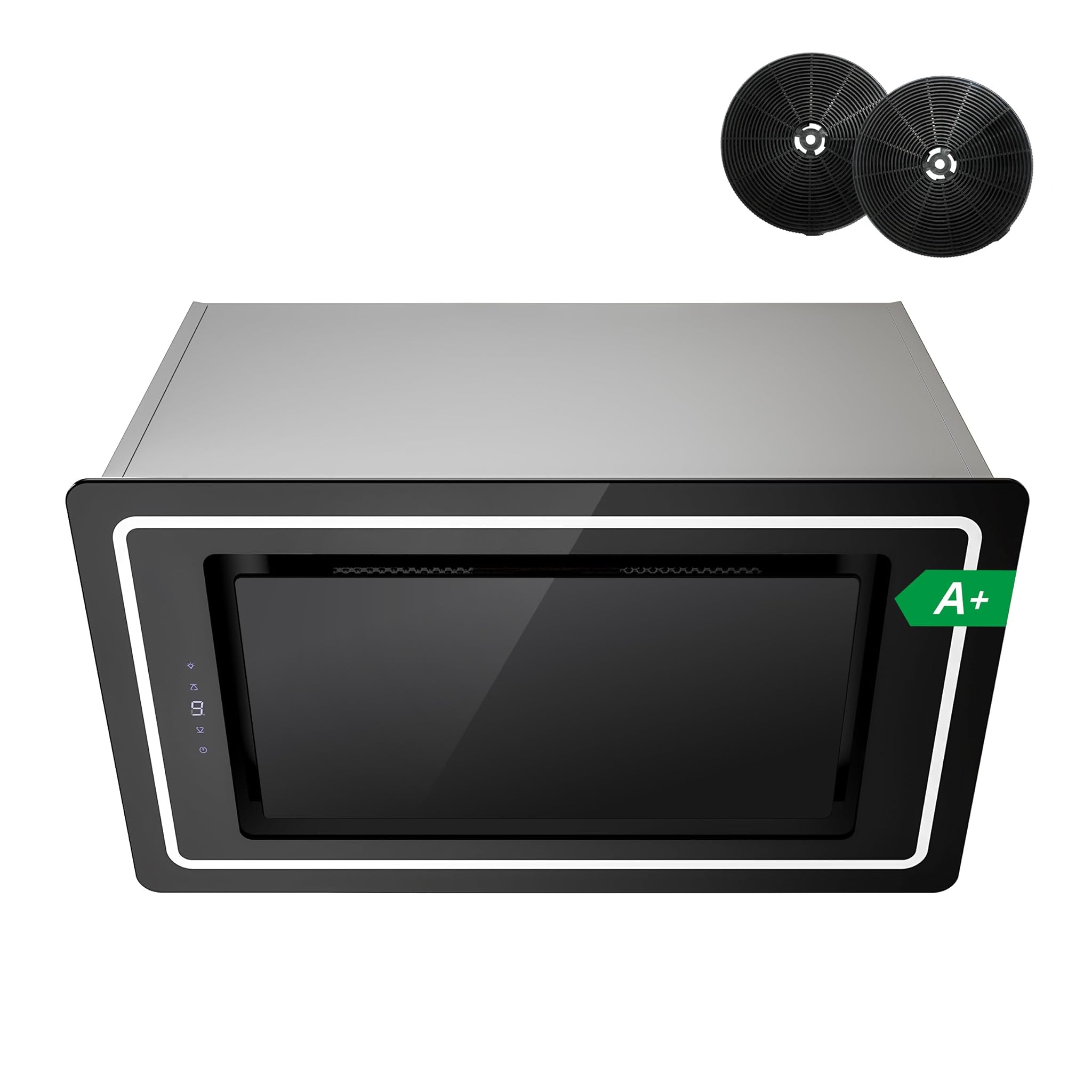 Firegas Cappa Aspirante Incasso Nera 52cm 450 m³/h