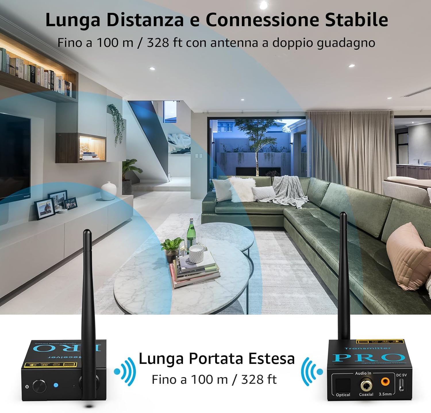 1mii Trasmettitore Ricevitore Audio Wireless 2,4GHz - immagine 5