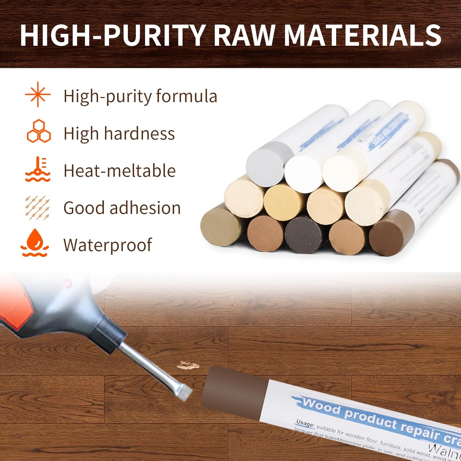 Stucco per Legno e Riparazione Piastrelle - 12 Colori - immagine 4