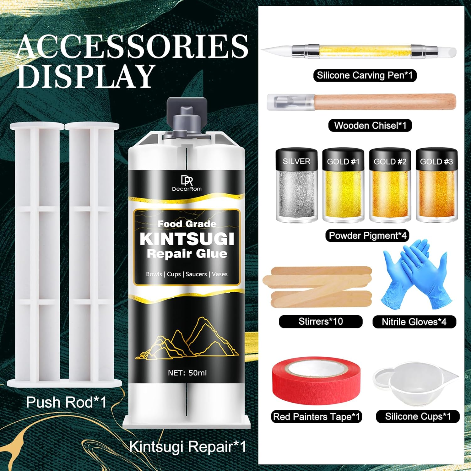 Set Riparazione Kintsugi Oro/Argento 50ml - immagine 2