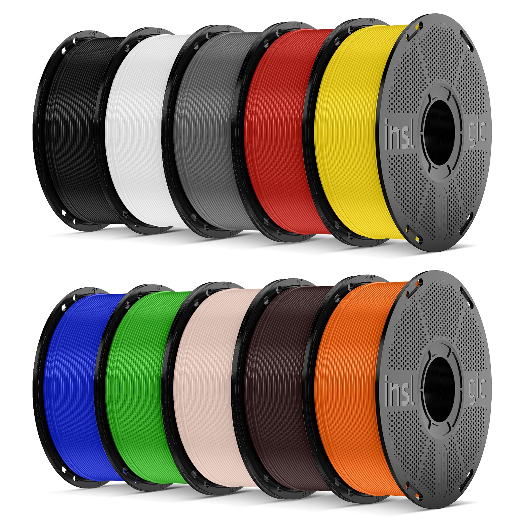 Inslogic Filamento PLA Pro 1,75mm Pre-Dried (10 colori)