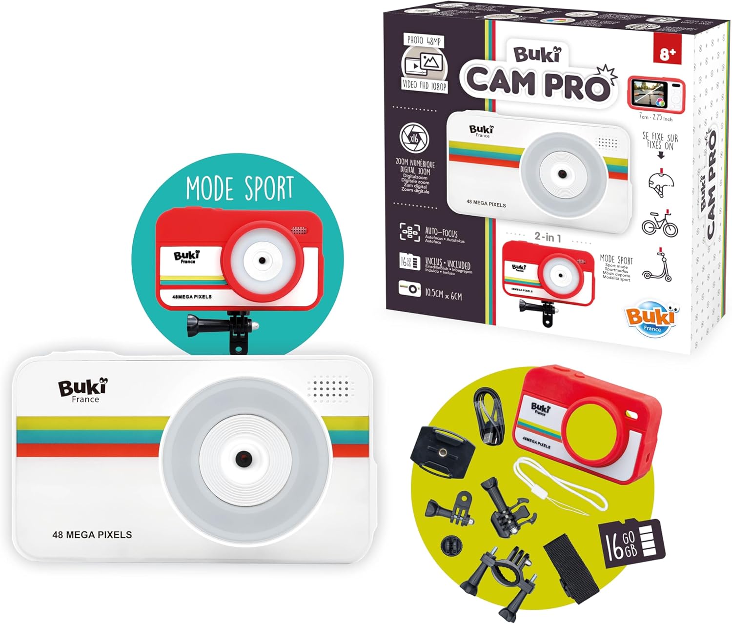 Buki France Buki CamPro, Colore Bianco, PV010 - immagine 1