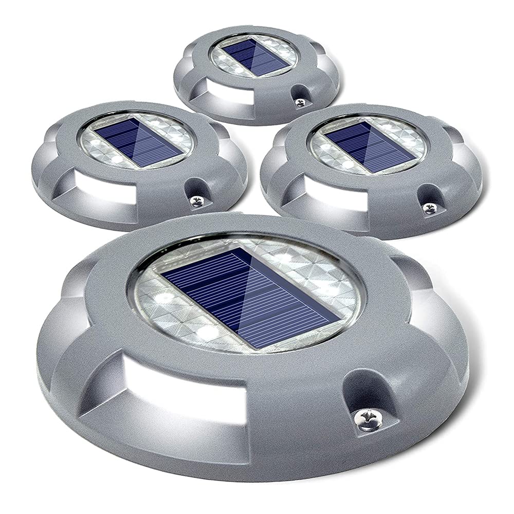 Solar Deck Lights - Luci LED Solari per Esterni 4 Pack