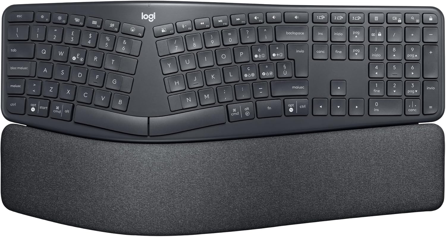 Logitech ERGO K860 - Tastiera Wireless Split Ergonomica - immagine 1
