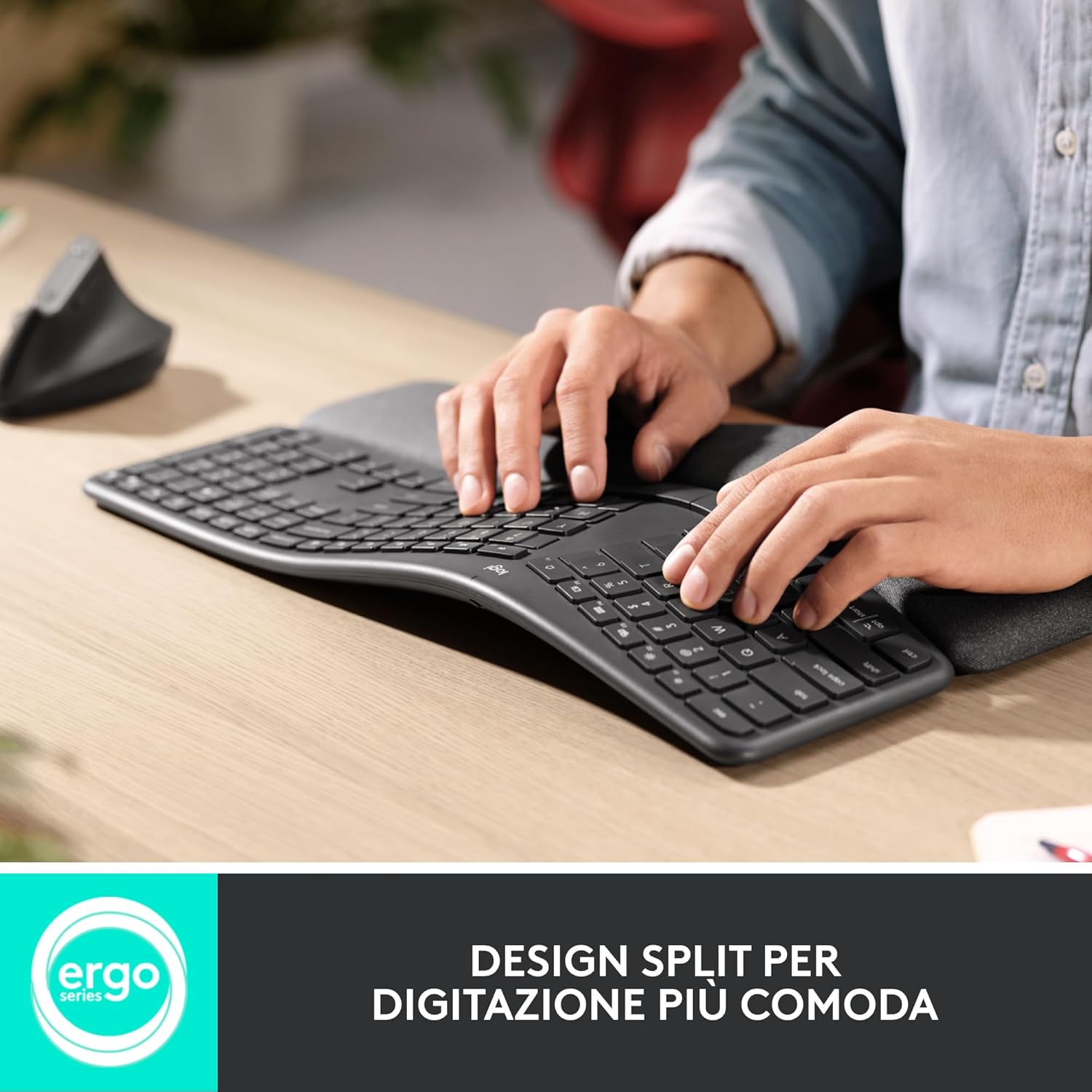 Logitech ERGO K860 - Tastiera Wireless Split Ergonomica - immagine 3
