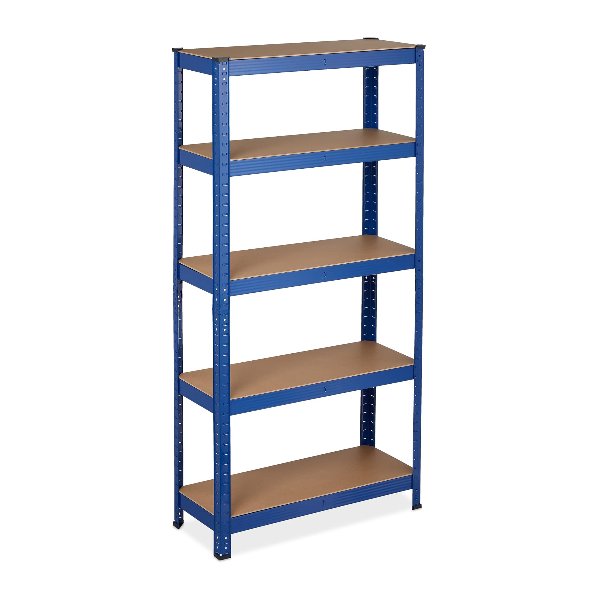 Relaxdays Scaffale in Metallo 150x75x30 cm, Blu