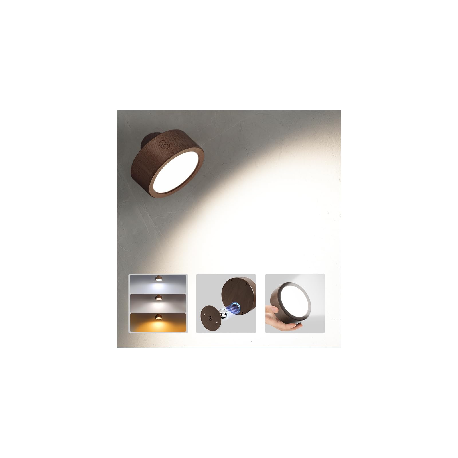 Ezvalo Lampada da Parete LED Interni Ricaricabile