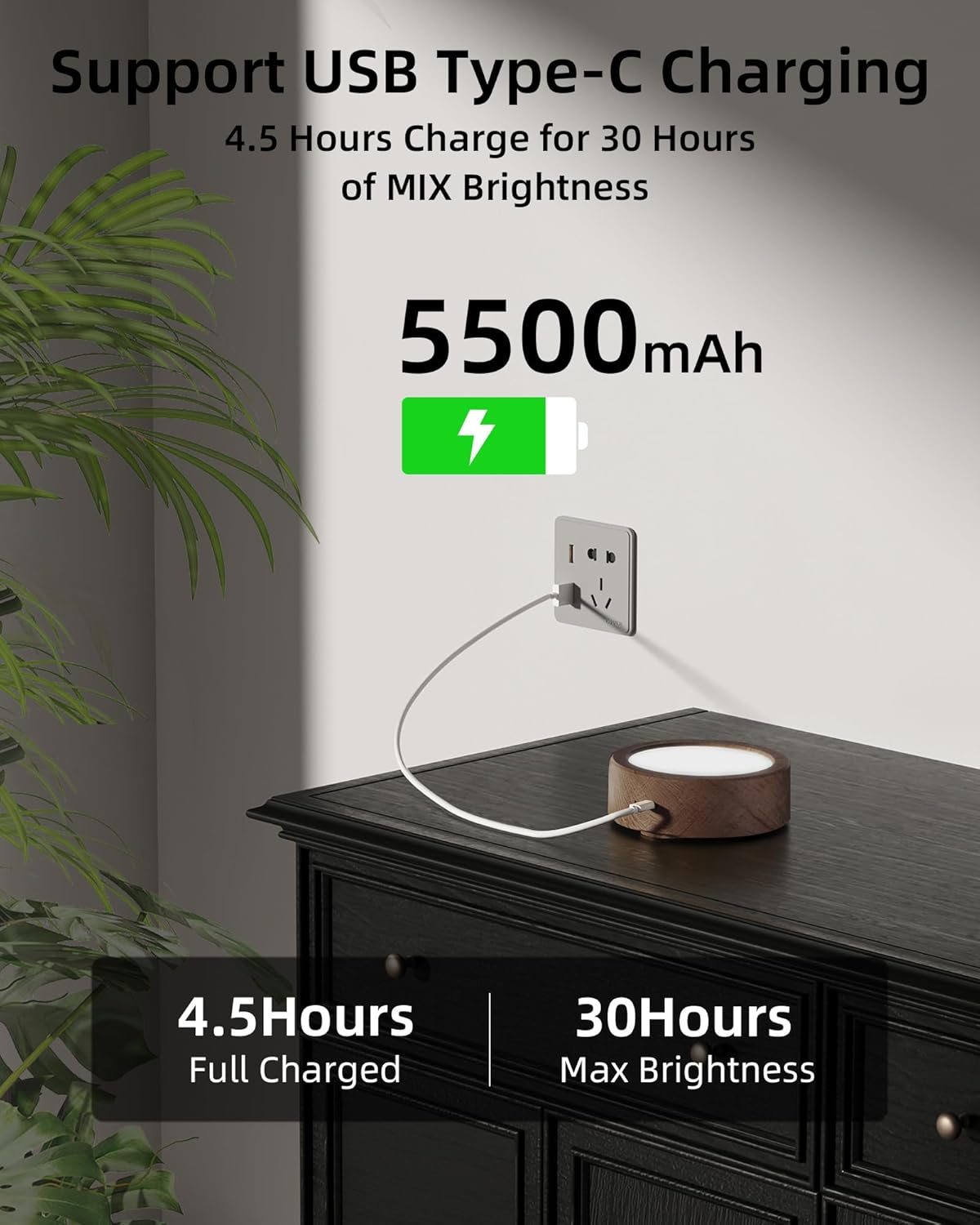 Ezvalo Lampada da Parete LED Interni Ricaricabile - immagine 4