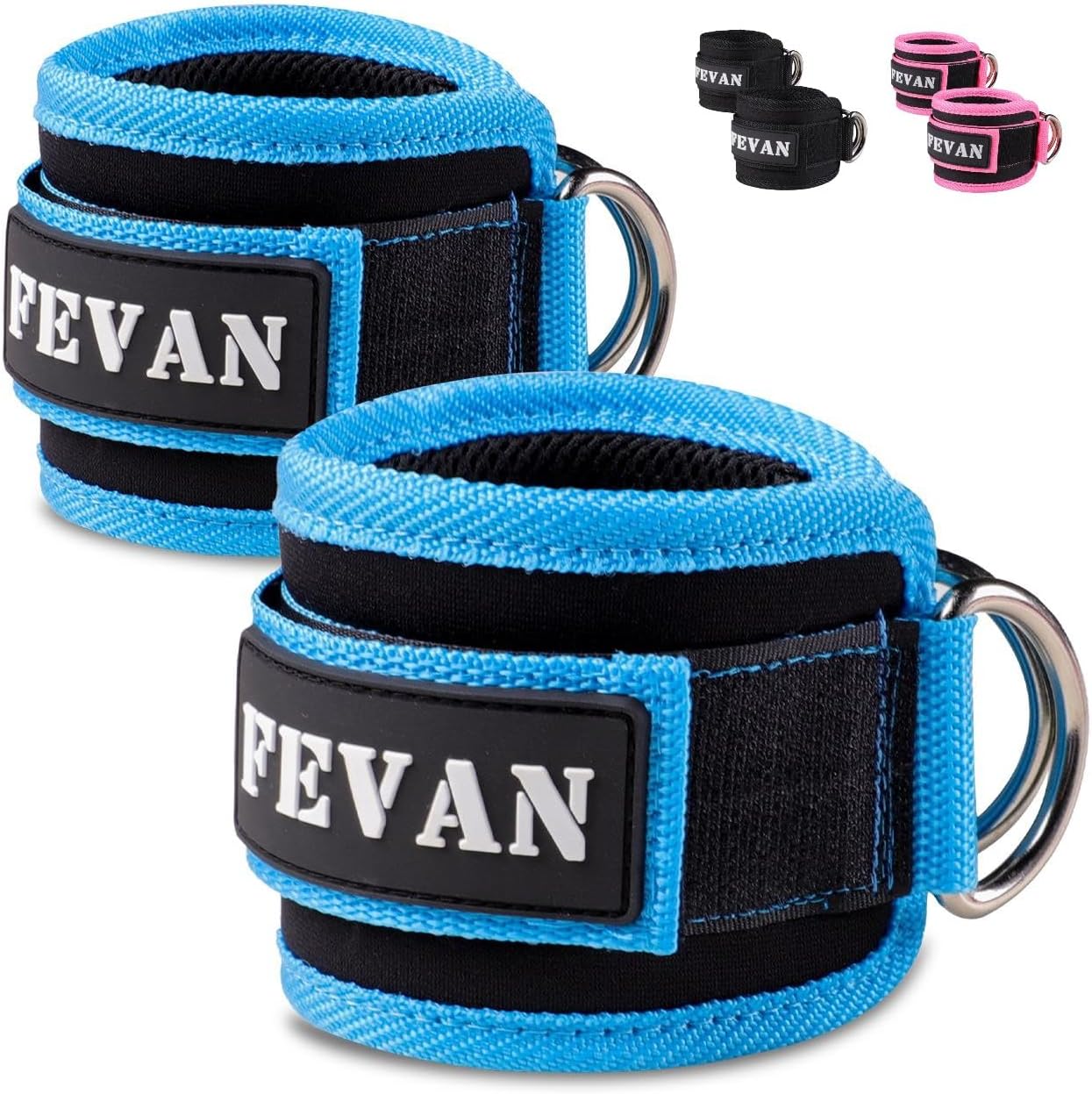 FEVAN 2 cavigliere puleggie Gym – Cavigliera per puleggia, imbottita in ...