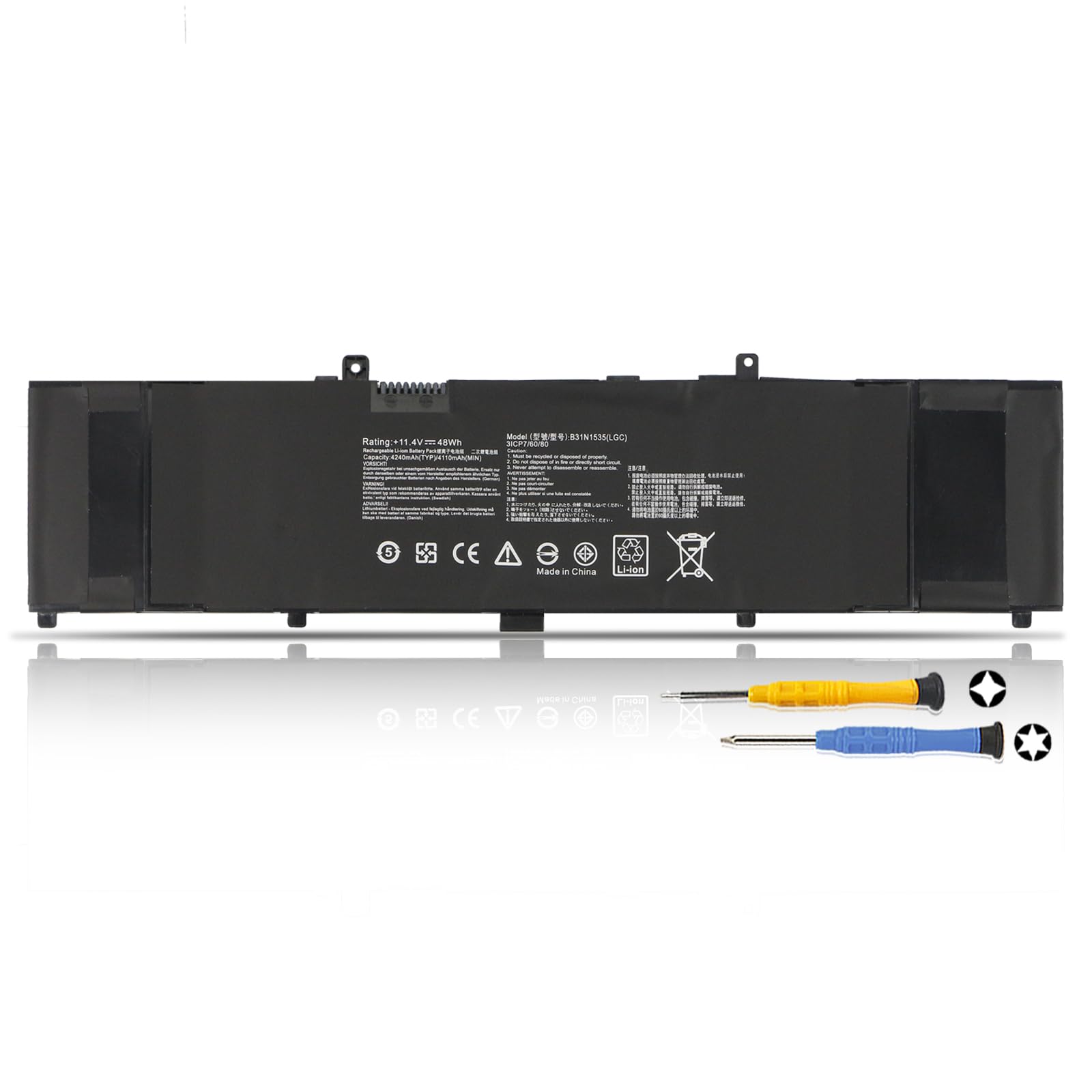 Batteria B31N1535 48Wh per Asus Zenbook UX310UA UX410UA