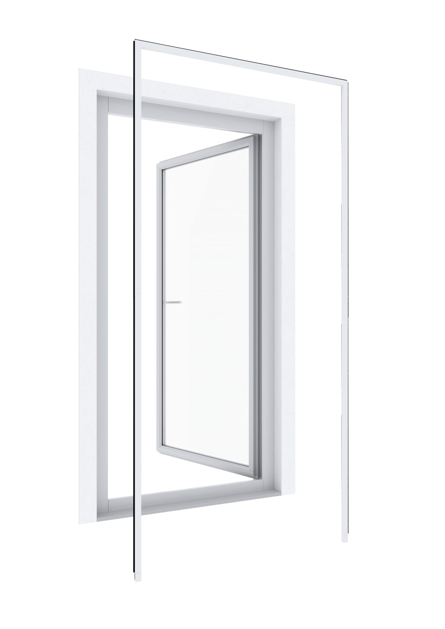 Windhager Telaio Protezione Insetti per Porte 125x245cm, Bianco