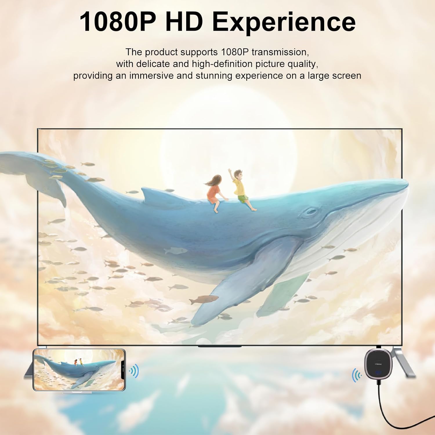 Obest Wireless WiFi Display Dongle 4K 2.4G/5G - immagine 5