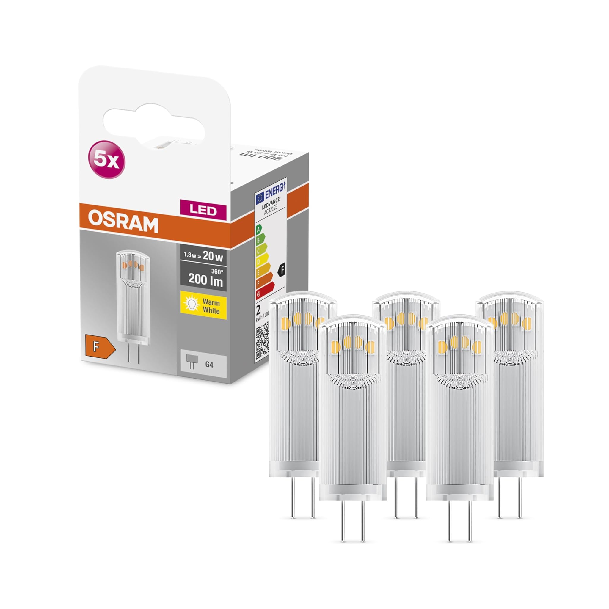 Osram Stella PIN Lampada LED G4 200 Lumen (5 pz)
