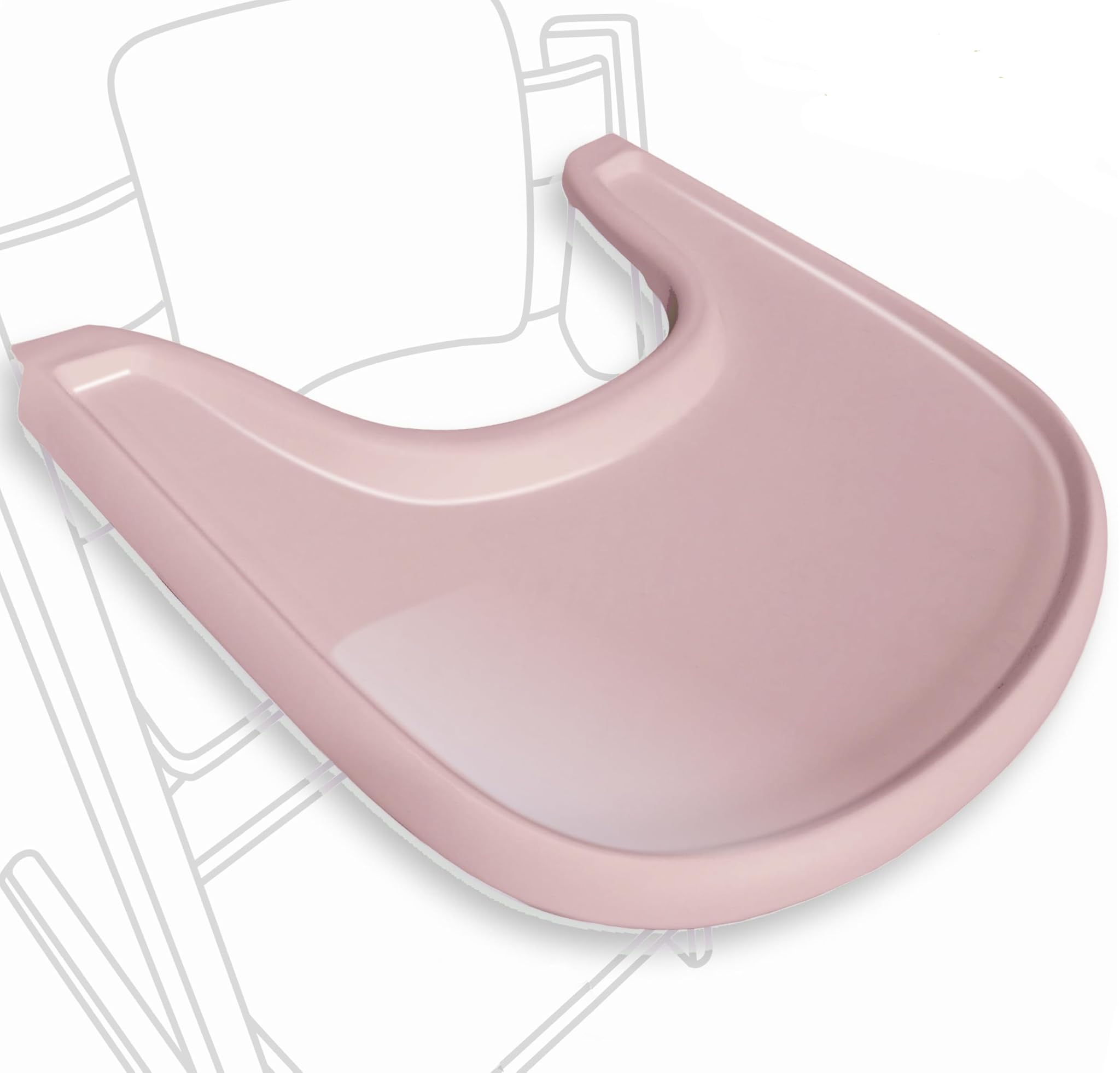 Tavolo per Seggiolone Compatibile Stokke Tripp Trapp, Rosa
