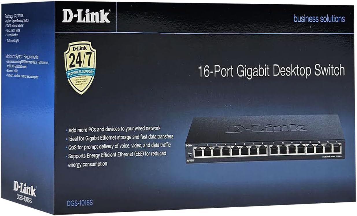 D-link DGS-1016S Switch Unmanaged Gigabit 16 Porte - immagine 6