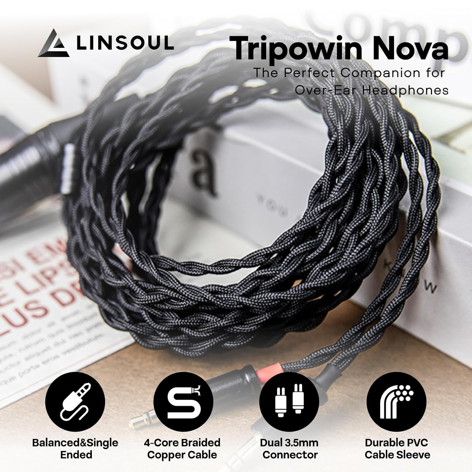 Linsoul Tripowin Nova Cavo Cuffie IEM Ibrido 2M - immagine 2