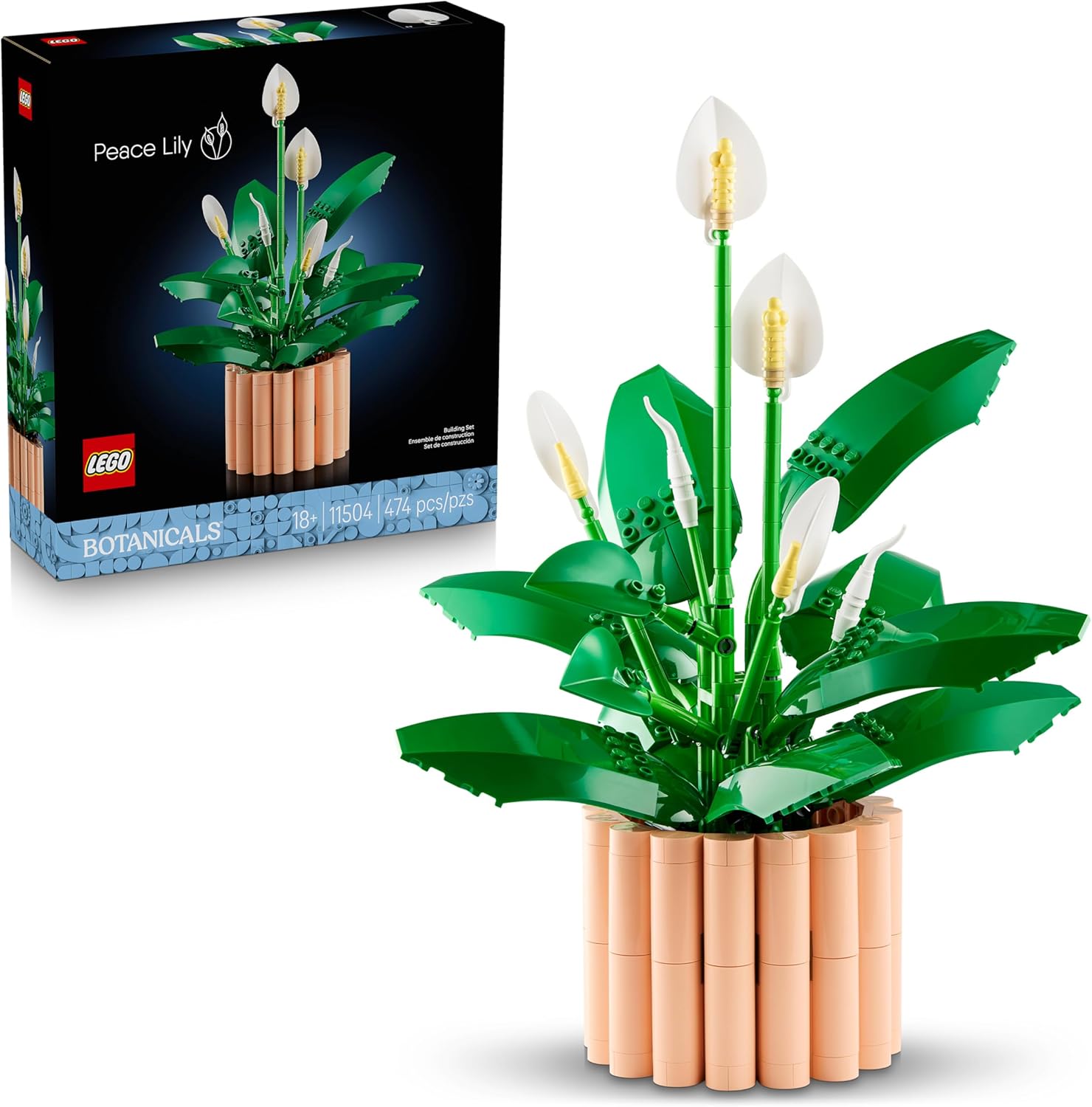 Lego Botanicals Spatifillo - Pianta Artificiale con Vaso - immagine 1