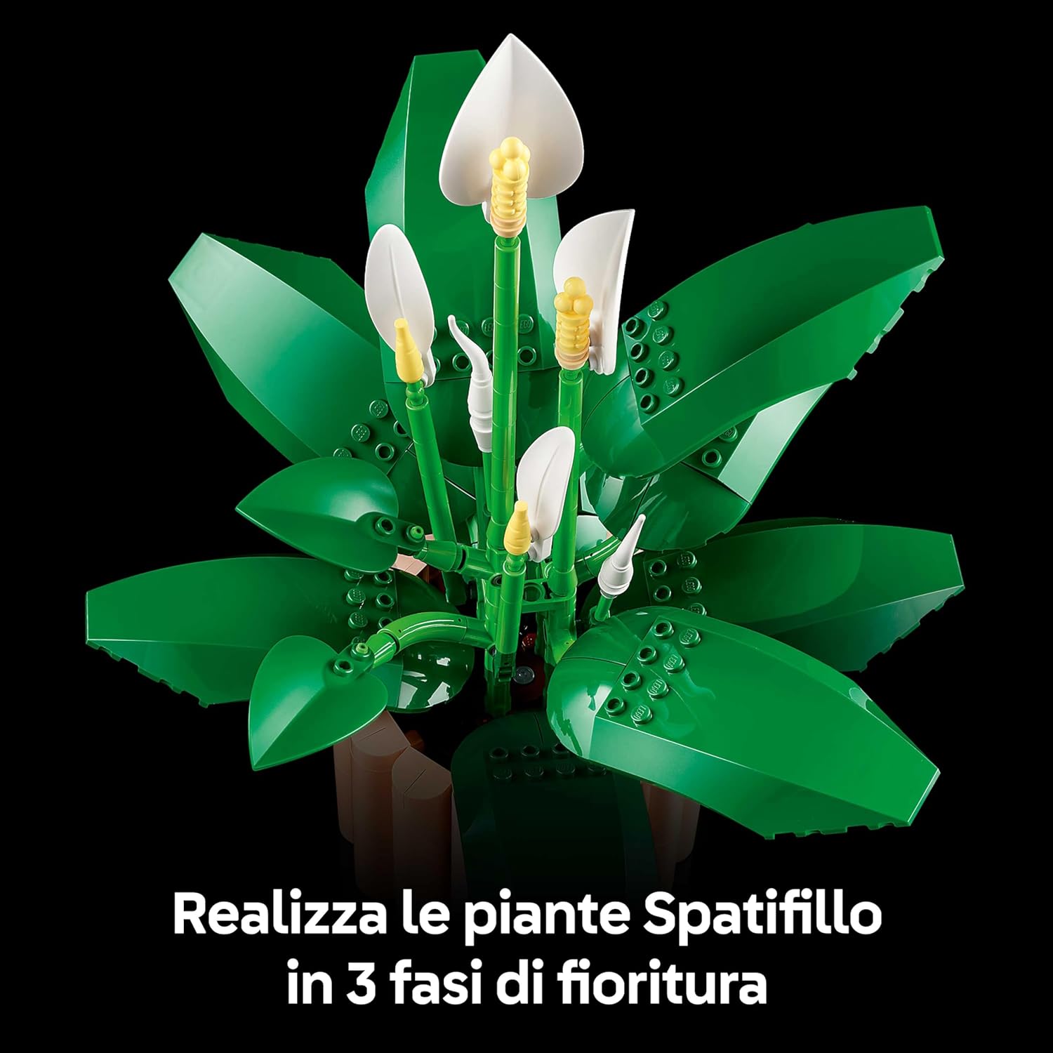 Lego Botanicals Spatifillo - Pianta Artificiale con Vaso - immagine 4