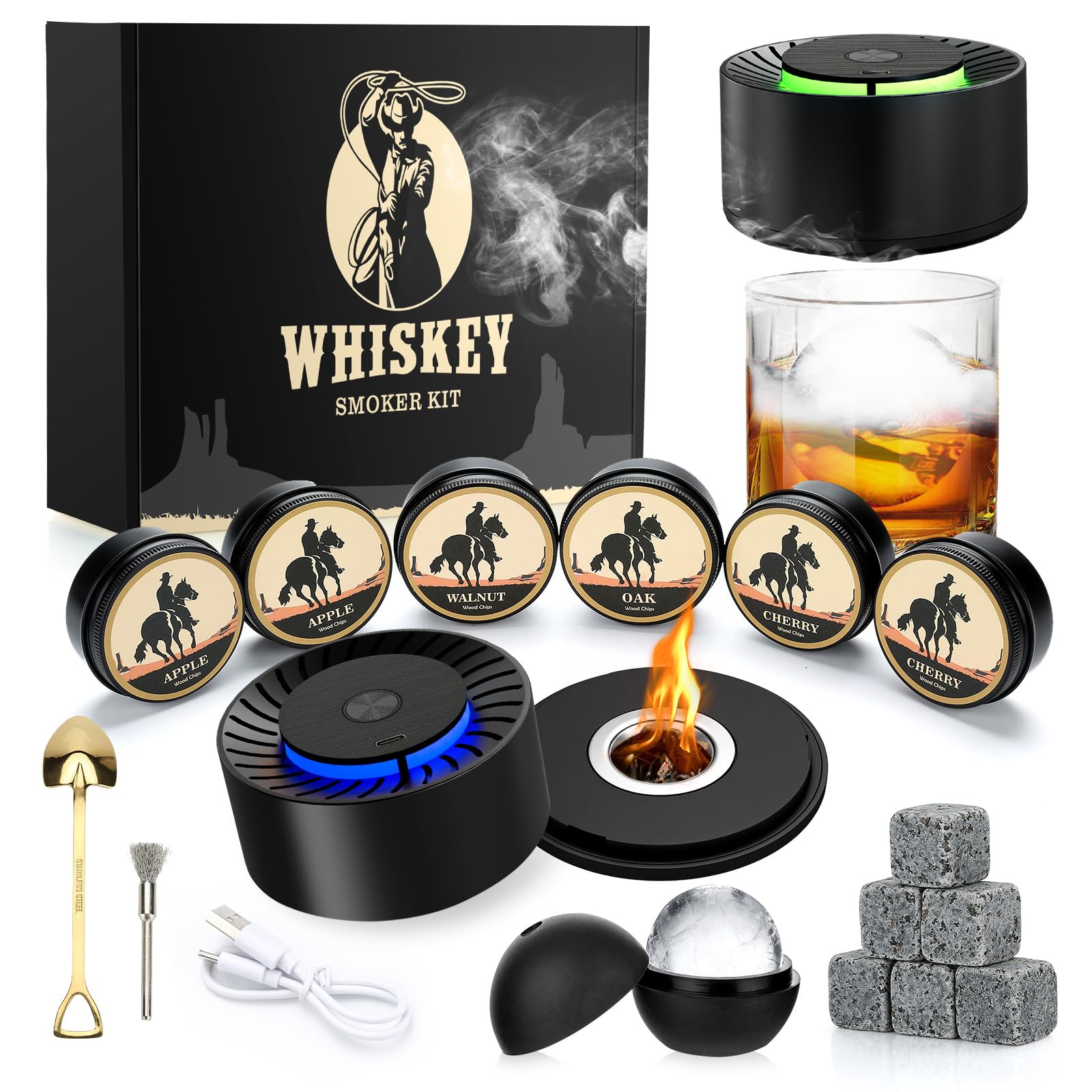 Set Affumicatore Elettrico per Whisky