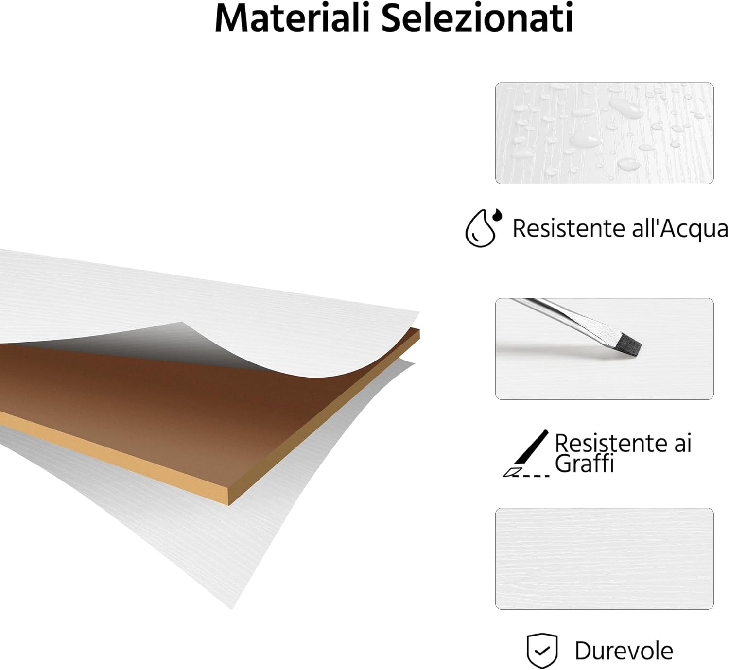 Yaheetech Scrivania per Computer con Cassetto e Libreria, Bianco - immagine 6