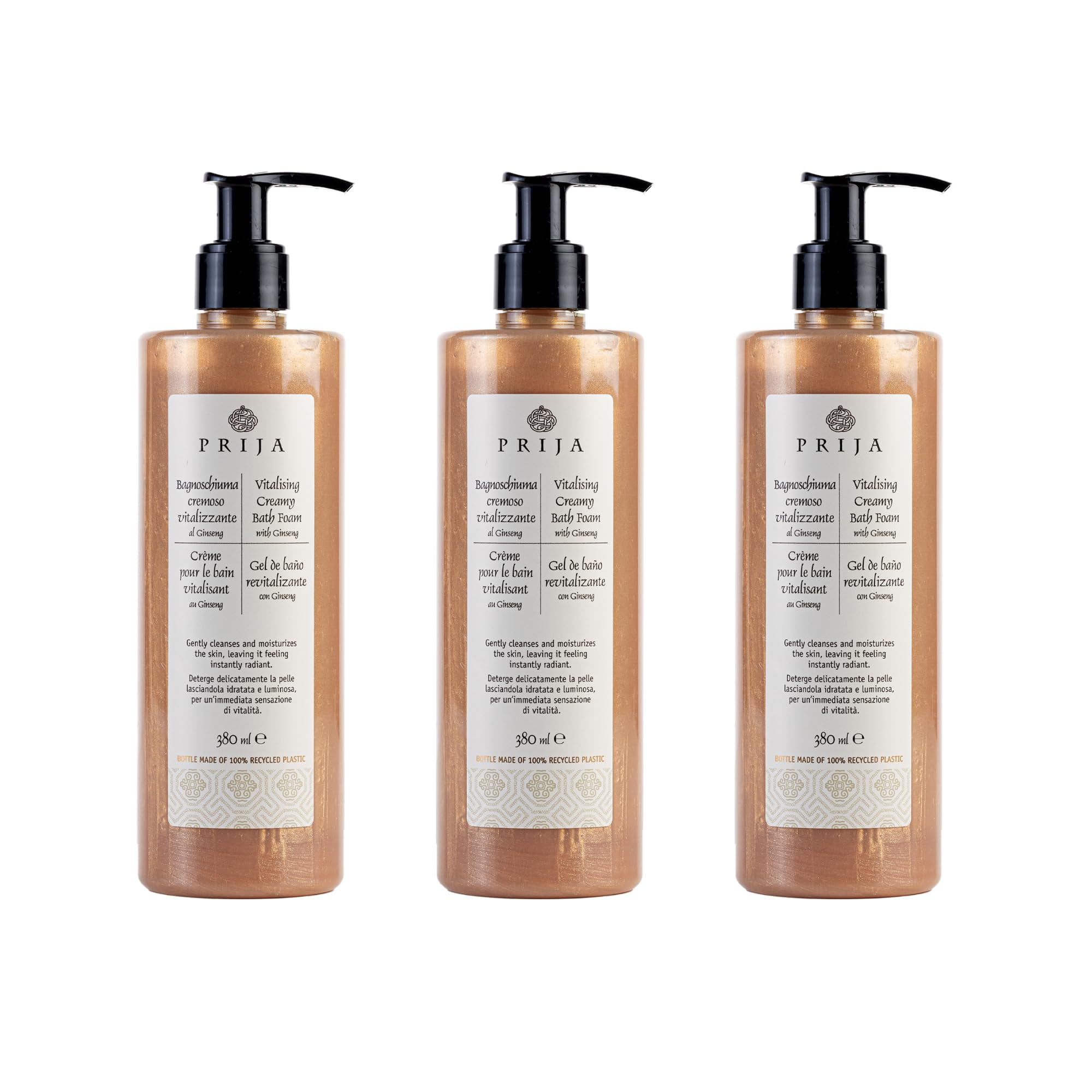 Prija Schiuma da Bagno Cremosa Vitalizzante 3x380ml