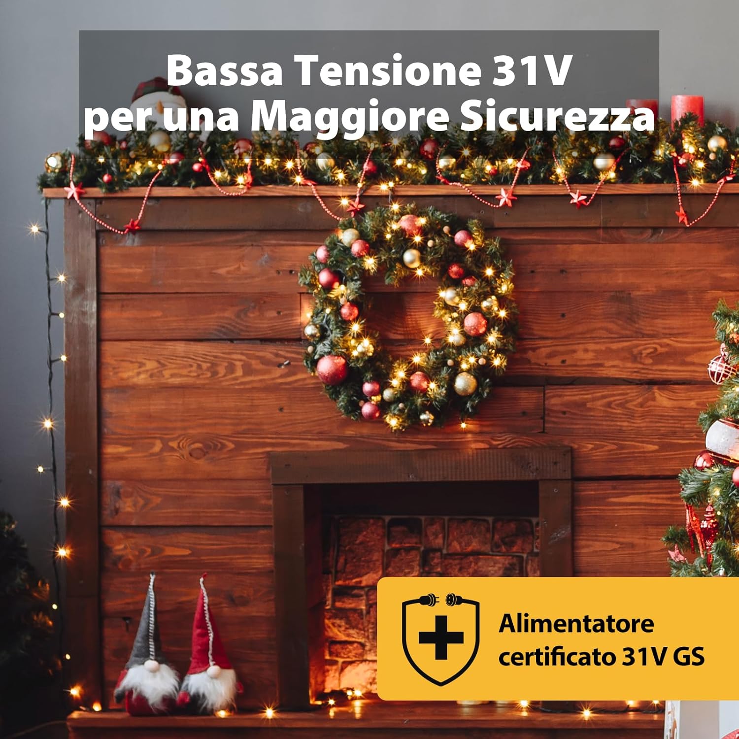 Salcar Led Stringa 40m 640 Leds Bianco Caldo - immagine 4