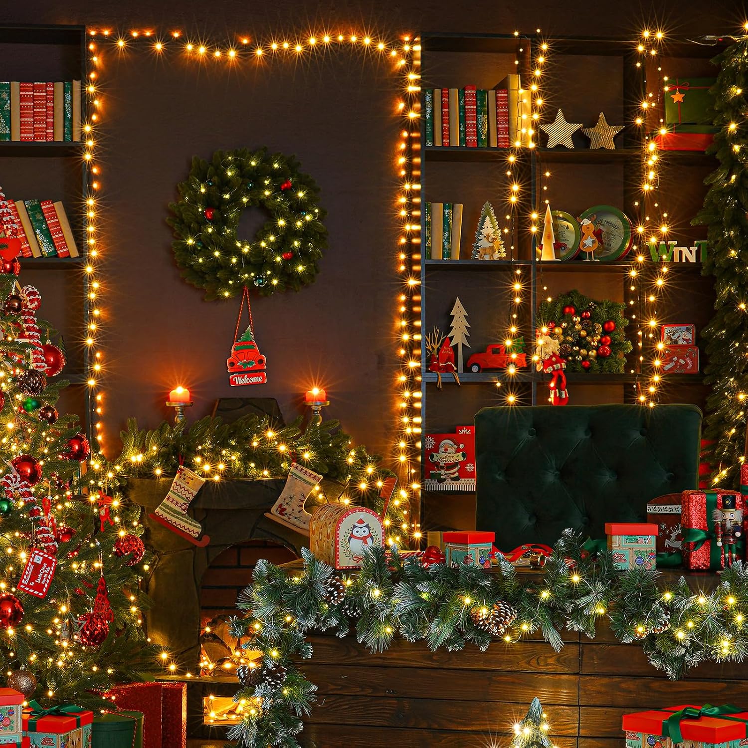 Salcar Led Stringa 40m 640 Leds Bianco Caldo - immagine 5