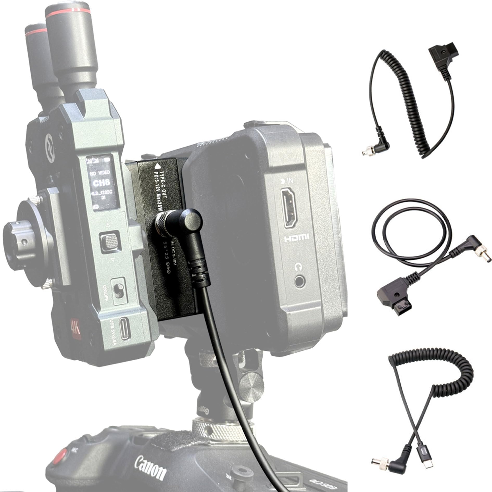 Df Digitalfoto D-Tap NPF Batteria Fittizia Fronte-retro