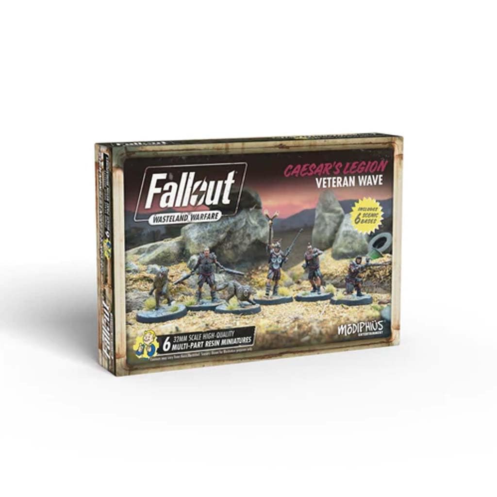 Modiphius Entertainment | Fallout Wasteland Warfare | Caesar's Legion: Veteran Wave | Miniatures | Unpainted