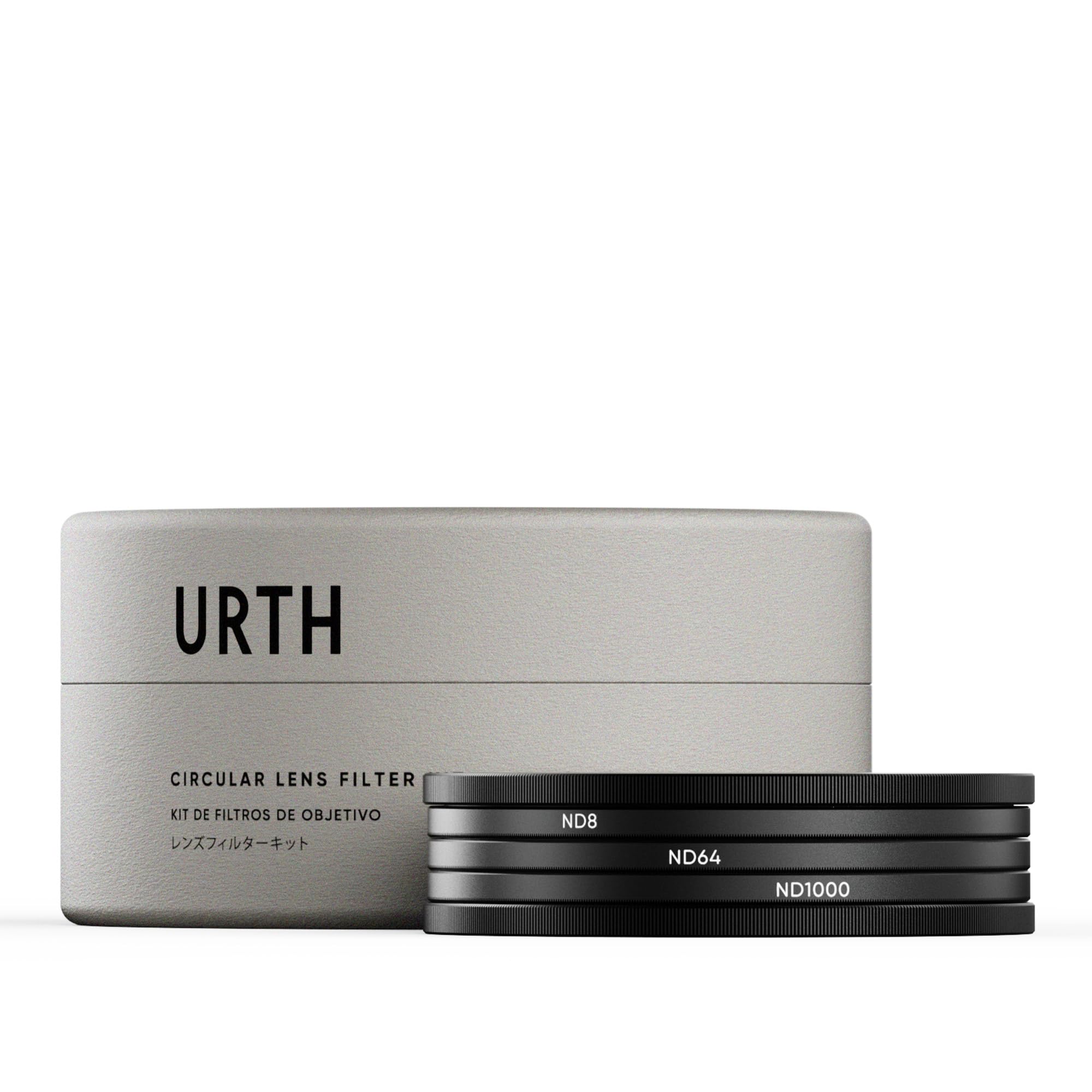 Urth - Kit filtri per obiettivi 62 mm ND8, ND64, ND1000 (Plus+)