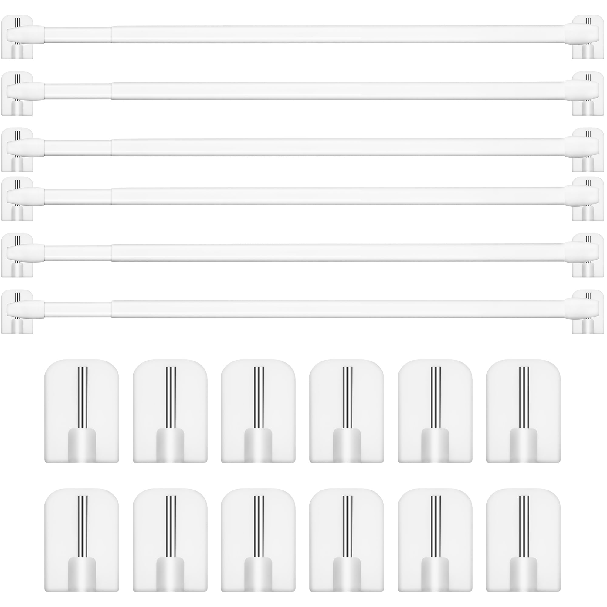 Bastone Tenda Estensibile Regolabile 30-50cm - 6 Pezzi
