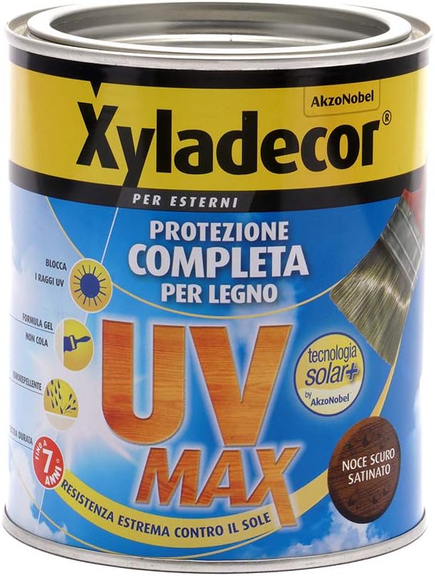 Xyladecor SMALTO LEGNO ESTERNI UV MAX Noce Scuro 2,5L
