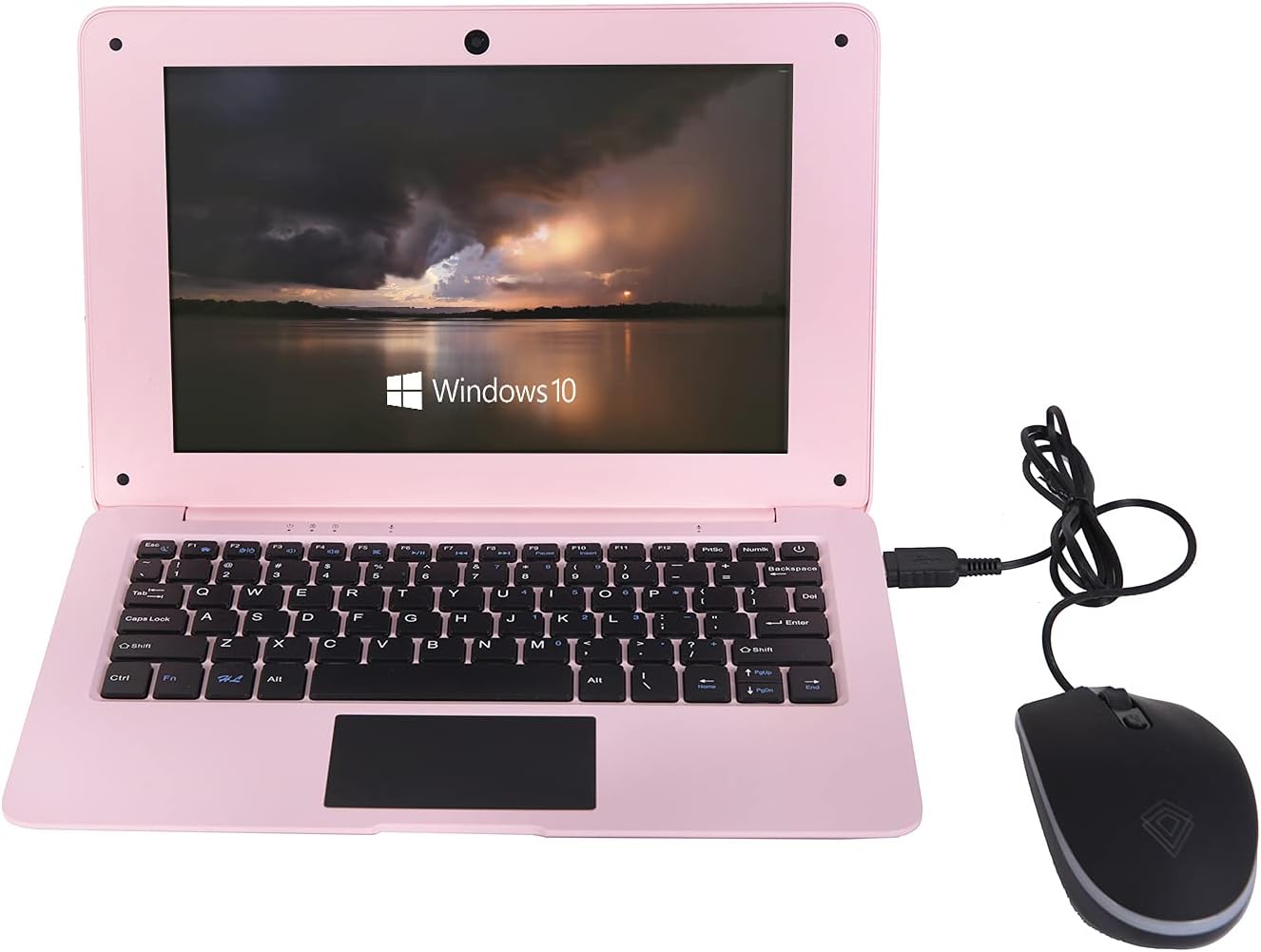 Computer Portatile Mini 10.1 Pollici Windows 10, Rosa Chiara - immagine 2