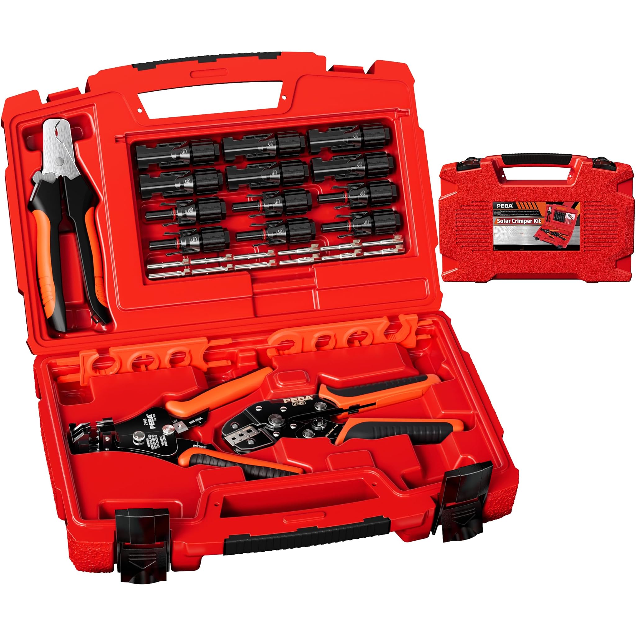 Peba Set Pinze Crimpatrici per Pannello Solare 1,5-6,0 mm²