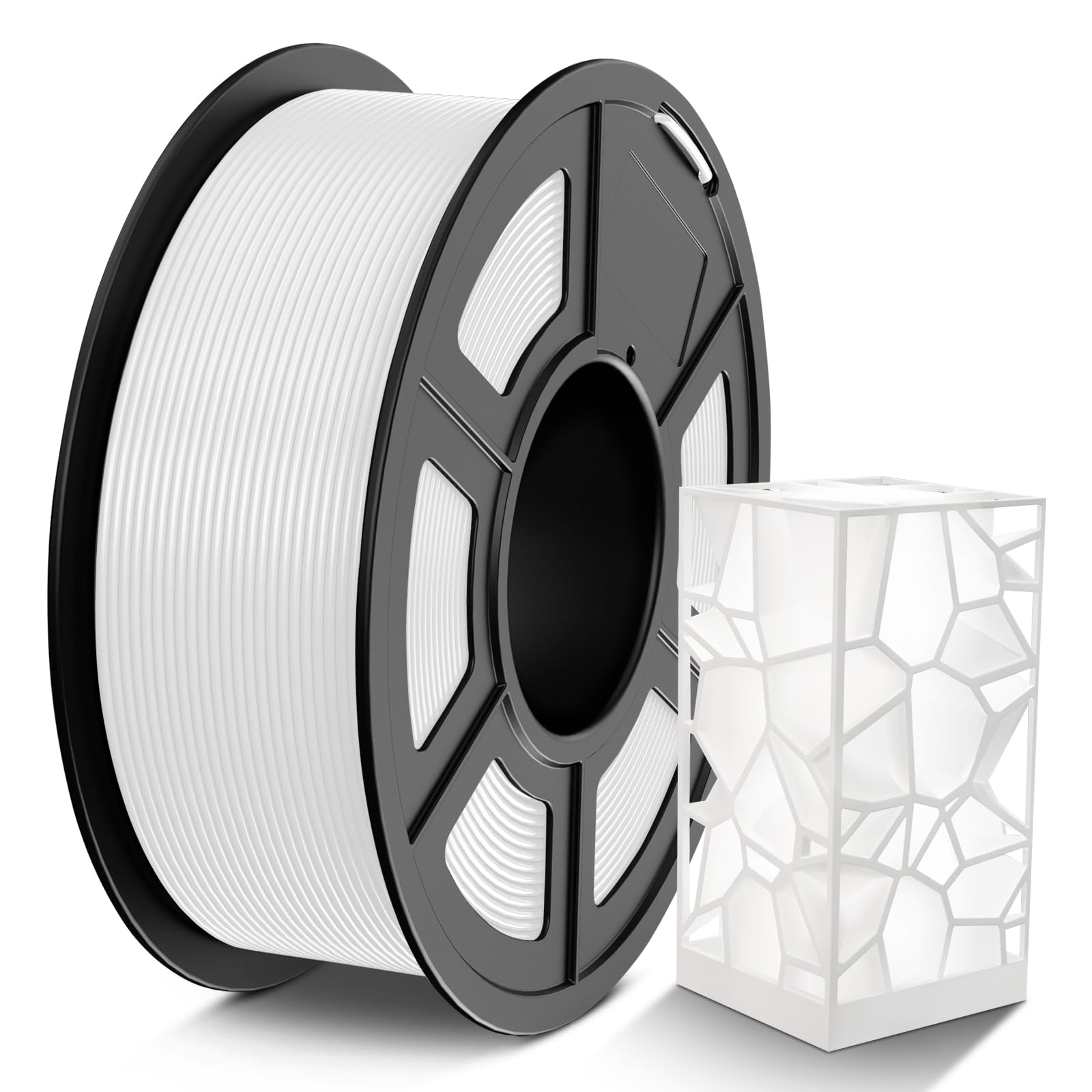 Tecbears PETG Filament 1.75mm 1kg per Stampanti 3D, Bianco