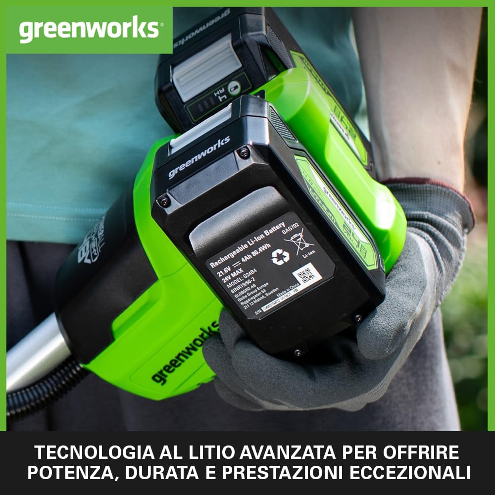 Greenworks Batteria 24V 4Ah agli Ioni di Litio - immagine 4