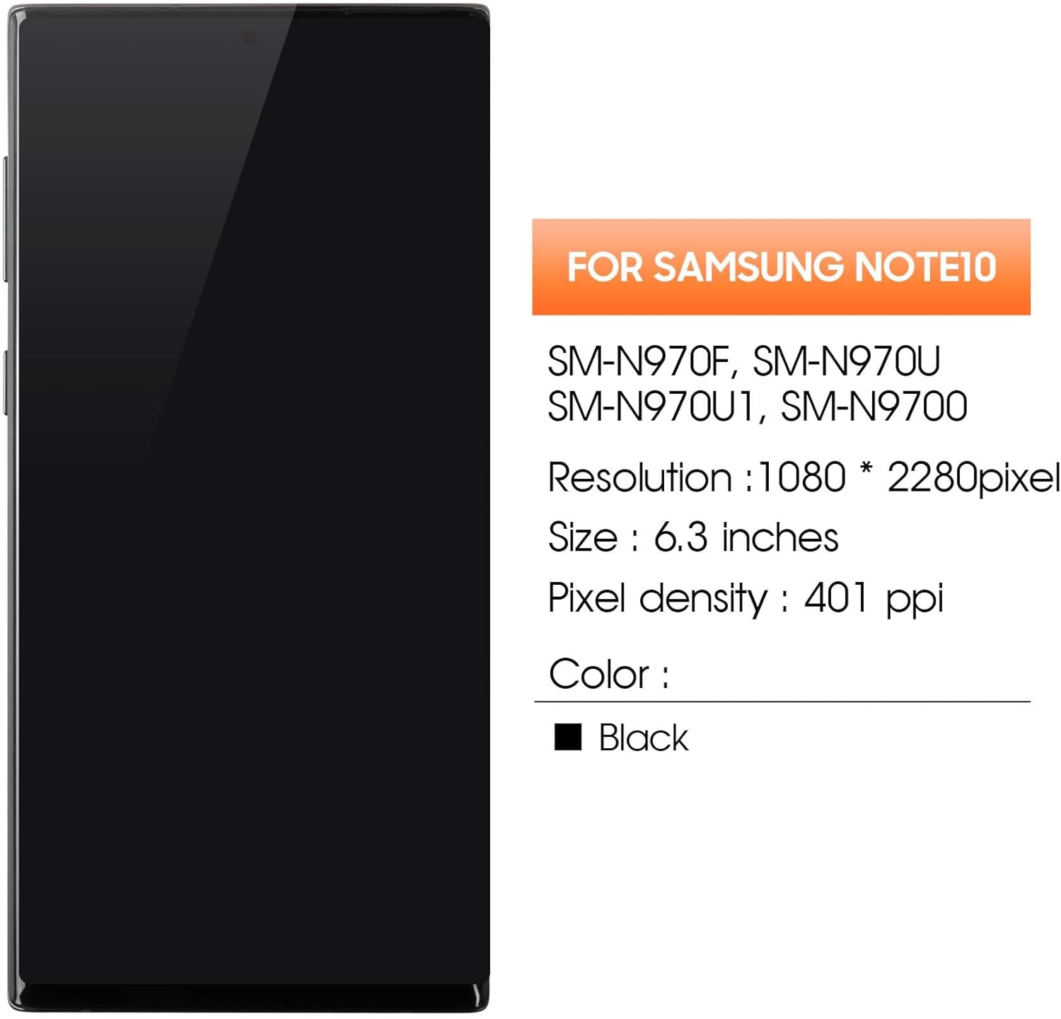 AGCUT Incell - Schermo LCD per Samsung Galaxy Note 10 - immagine 2