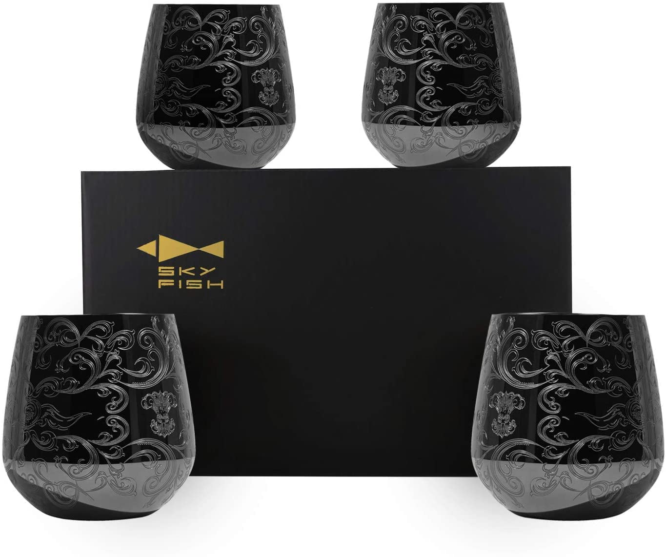 Sky Fish Bicchieri da Vino in Acciaio Inossidabile 500ml
